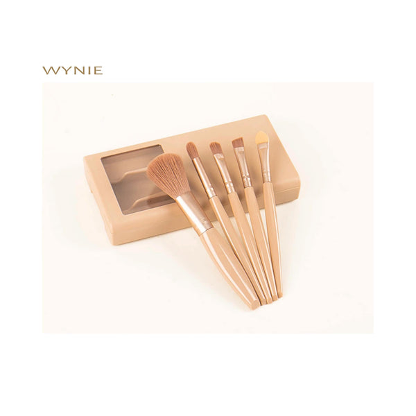 Set Pennelli Makeup con Custodia e Specchietto da Viaggio | Wynie Christmas Collection