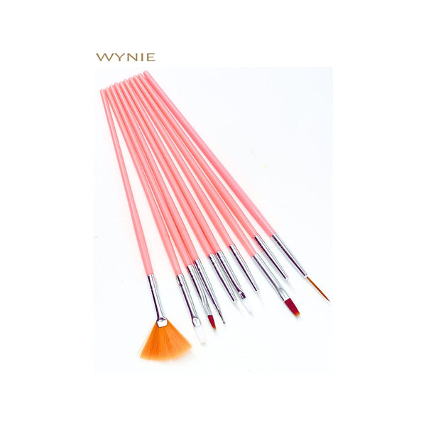 Set Pennelli Nail Art Professionali - 10 pezzi Wynie