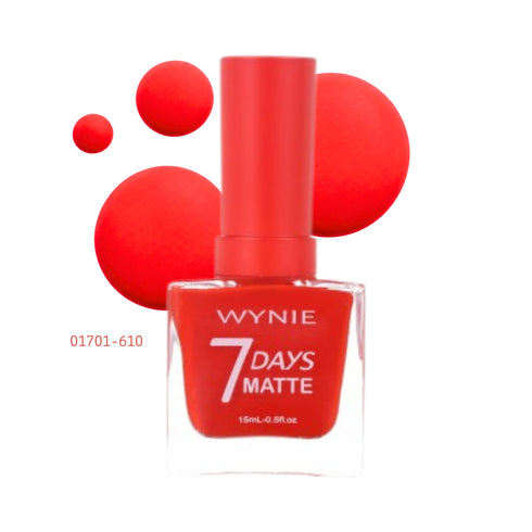 Smalto Rosso Opaco 7 Days Red Velvet Matte | Wynie