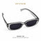 Smokey Y2K | Occhiali da Sole Rettangolari Nero Trasparente WYNIE