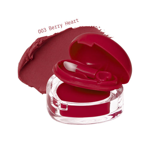 Souffle Lip Mousse - Rossetto Cremoso a forma di Cuore Soft Matte a Lunga Durata 003 rosso borgogna intenso