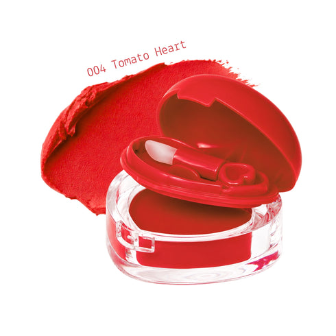 Souffle Lip Mousse - Rossetto Cremoso a forma di Cuore Soft Matte a Lunga Durata 004 rosso caldo intenso