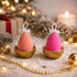 Spugnetta Makeup Blender a Goccia Natale - Fucsia e Arancione | Wynie Christmas Collection
