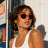 Sunset Fluo | Occhiali da Sole Rounded Arancione Trasparente Wynie