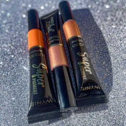WYNIE Super Pigment Liquid Highlighter - Illuminante Liquido Effetto Glow Luminoso con Applicatore