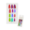 Unghie Finte a Mandorla Press On Multicolor Effetto Neon | Wynie Nail Couture