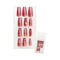 Unghie Finte Ballerina Press On Moka con Cristalli | Wynie Nail Couture