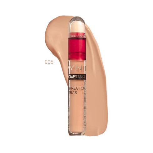 Wynie Unstoppable Concealer – Correttore Liquido con Spugnetta Applicatore 006