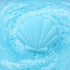 Wynie Bath BombShell | Bomba da Bagno Colorata Effervescente a Forma di Conchiglia, azzurro (aroma: mela) nell'acqua