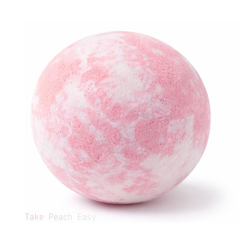 Wynie Color Mix 2 Bath Bomb | Bomba da Bagno Colorata Effervescente, rosa e bianco (fragranza pesca)
