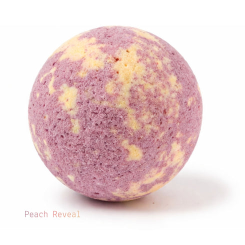Wynie Color Mix Bath Bomb | Bomba da Bagno Colorata Effervescente, lilla e giallo (fragranza pesca)