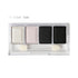 Wynie Eyeshadow Mini Palette Occhi 4 Ombretti Compatti Matte e Shimmer 003 bianco perlato, bianco opaco, nero opaco, nero carbone