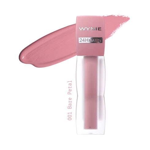 Wynie Full Lock Liquid Lipstick 24H Matte - Rossetto Liquido Opaco No Transfer 001 rosa nude