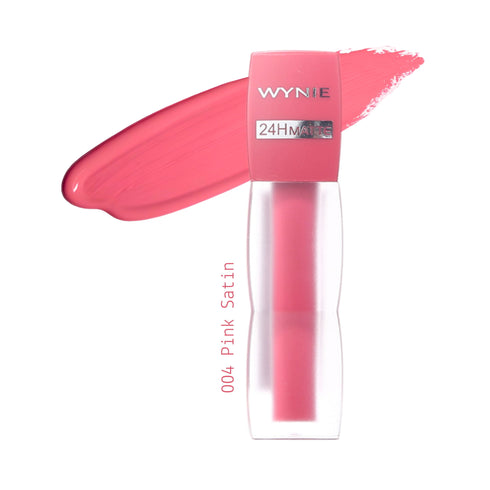 Wynie Full Lock Liquid Lipstick 24H Matte - Rossetto Liquido Opaco No Transfer 004 rosa