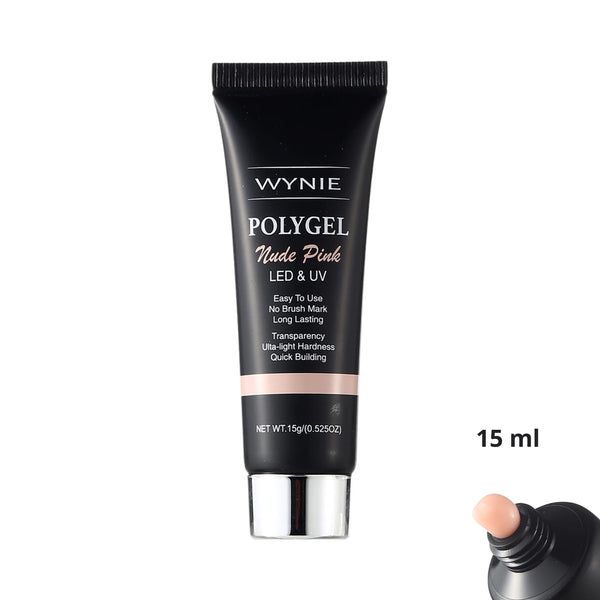 Polygel Costruttore Professionale Unghie 15 ml | 003 - Nude Pink, rosa soft