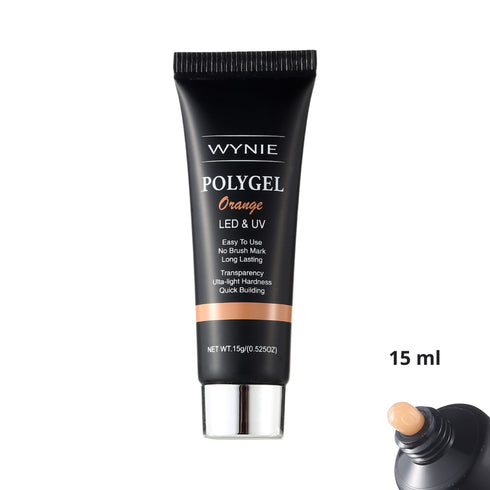 Polygel Costruttore Professionale Unghie 15 ml | 004 - Orange, arancio trasparente