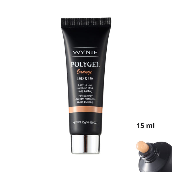 Polygel Costruttore Professionale Unghie 15 ml | 004 - Orange, arancio trasparente