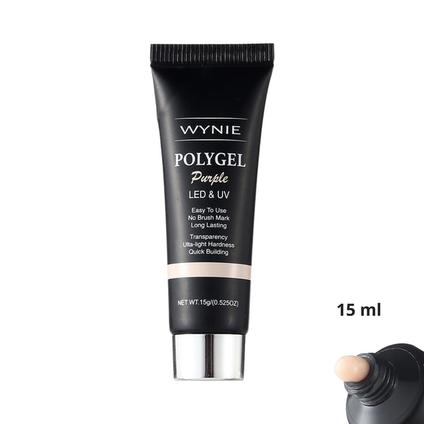 Polygel Costruttore Professionale Unghie 15 ml | 006 - Purple (Nude Chiaro)