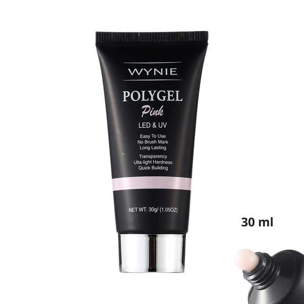 Polygel Costruttore Professionale Unghie 30 ml | 001 - Pink, rosa soft