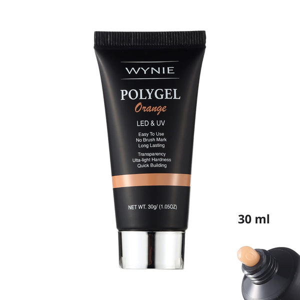 Polygel Costruttore Professionale Unghie 30 ml | 004 - Orange, arancio trasparente