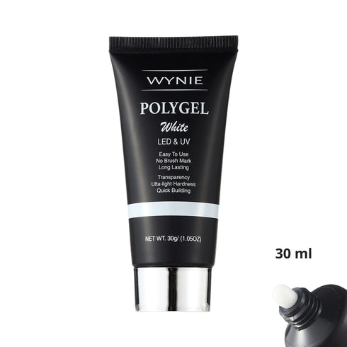 Polygel Costruttore Professionale Unghie 30 ml | 008 - White, bianco latte