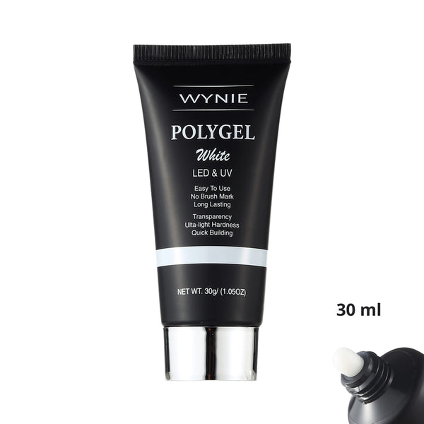 Polygel Costruttore Professionale Unghie 30 ml | 008 - White, bianco latte