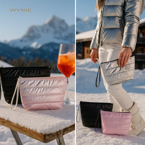Wynie Puffer Mini Bag CORTINA - Après-Ski Edition | Beauty Case Trapuntato Effetto Piumino Collezione Invernale