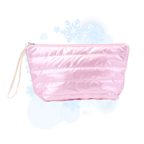Wynie Puffer Mini Bag CORTINA - Après-Ski Edition | Beauty Case Trapuntato Effetto Piumino Collezione Invernale Rosa