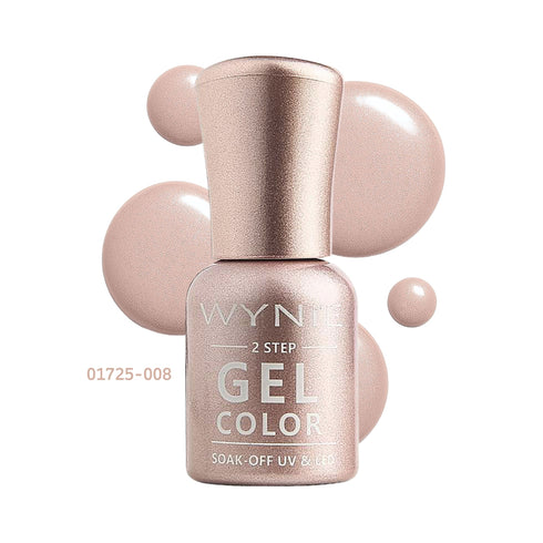 Wynie Smalto Semipermanente Gel Color 008 - Champagne Blushing, nude rosato perlato