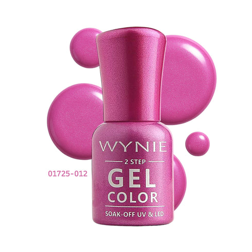 Wynie Smalto Semipermanente Gel Color 012 - Fuchsia Enchanted, rosa fucsia perlato luminoso
