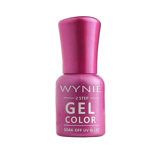 Wynie Smalto Semipermanente Gel Color 012 - Fuchsia Enchanted, rosa fucsia perlato luminoso