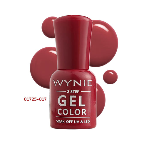 Wynie Smalto Semipermanente Gel Color 017 - Cherry Bloom, rosso ciliegia intenso