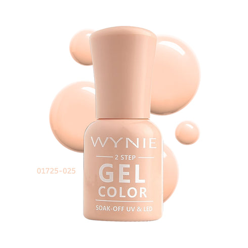 Wynie Smalto Semipermanente Gel Color 026 - Peach Glow, pesca delicato luminoso dal finish lucido