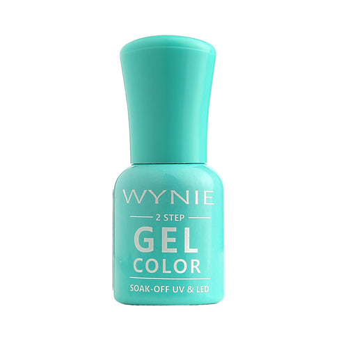 Wnie Smalto Semipermanente Gel Color 034 - Aqua Pop, verde acqua turchese acceso lucido