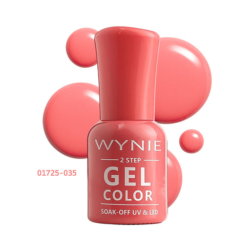 Wynie Smalto Semipermanente Gel Color 035 Coral Joy, rosso corallo luminoso lucido