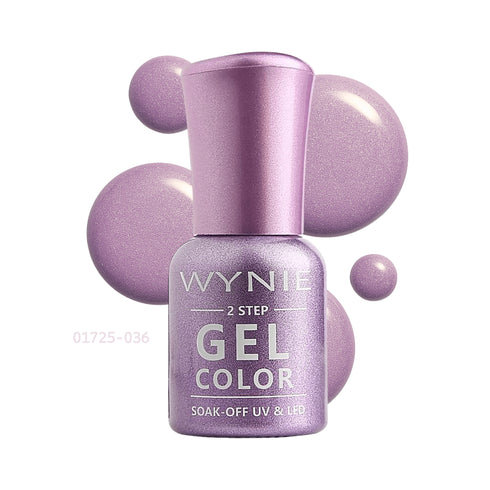 Wynie Smalto Semipermanente Gel Color 036 - Violet Shine, lilla perlato luminoso
