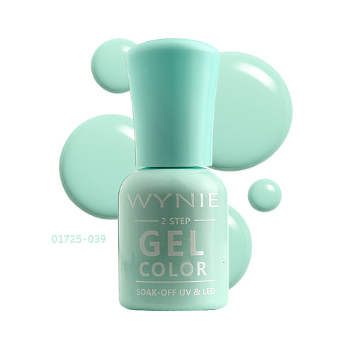 Wynie Smalto Semipermanente Gel Color 039 Seafoam Kiss, verde acqua chiaro lucido