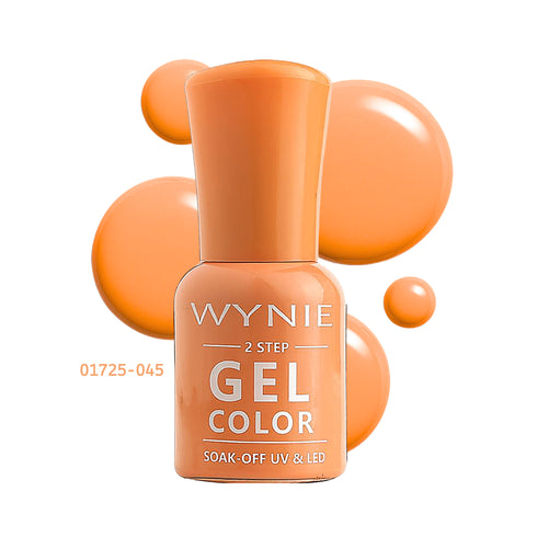 Wynie Smalto Semipermanente Gel Color 045 - Apricot Juice, arancio albicocca lucido