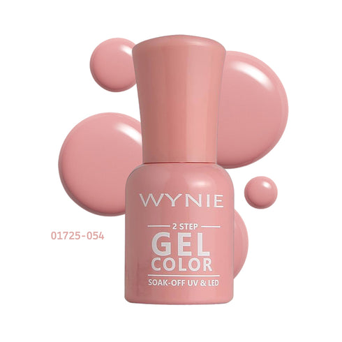 Wynie Smalto Semipermanente Gel Color 054 - Rose Poudré, rosa cipria caldo lucido