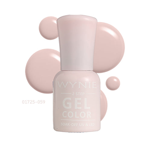 Wynie Smalto Semipermanente Gel Color 059 - Porcelain Nude, beige rosato chiaro lucido