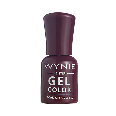 Smalto Semipermanente Gel Color 070 - Plum Wine, viola prugna scuro lucido