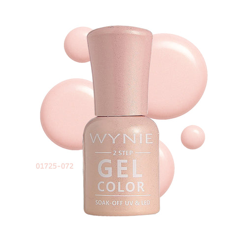 Wynie Smalto Semipermanente Gel Color 072 - Golden Rose | Finish Glitterato, rosa champagne oro glitter