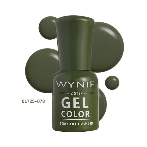 Wynie Smalto Semipermanente Gel Color 078 - Army Leaf, verde militare profondo lucido