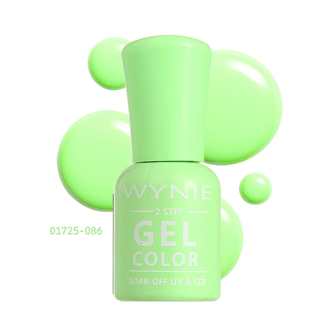 Wynie Smalto Semipermanente Gel Color 086 - Neon Lime, verde fluo acceso