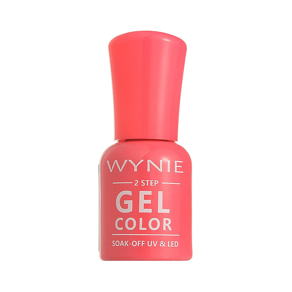 Wynie Smalto Semipermanente Gel Color 087 - Coral Beat, rosa corallo acceso