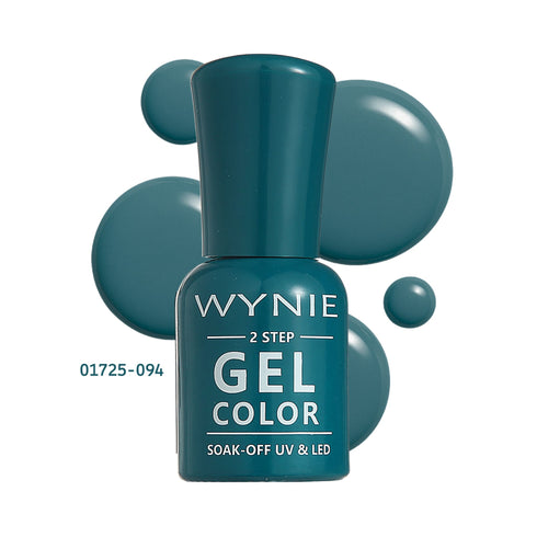 Wynie Smalto Semipermanente Gel Color 094 - Teal Wave, verde petrolio lucido