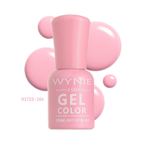 Wynie Smalto Semipermanente Gel Color 104 - Pink Delight, rosa bubblegum lucido