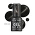 Wynie Smalto Semipermanente Gel Color 131 - Galactic Black | Finish Cat Eye, nero magnetico con glitter argento