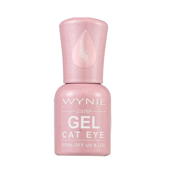 Wynie Smalto Semipermanente Gel Color 133 - Rose Nebula | Finish Magnetico Cat Eye, rosa perlato