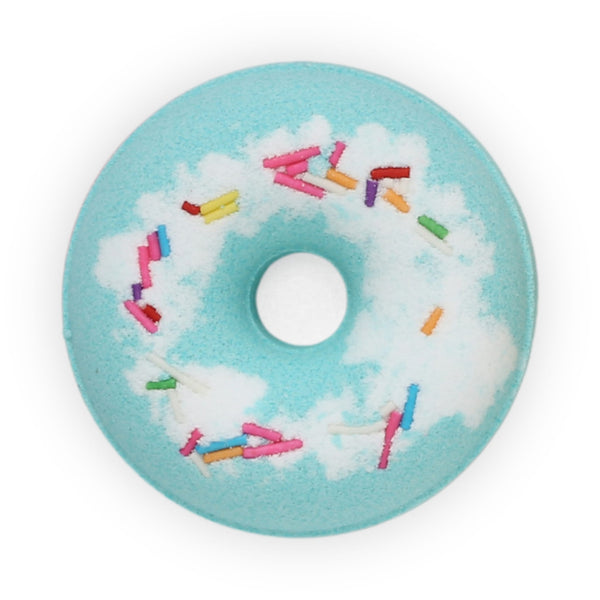 Wynie Yummy Donuts Bath Bomb | Bomba da Bagno Colorata Effervescente a Forma di Ciambella con Zuccherini, azzurro